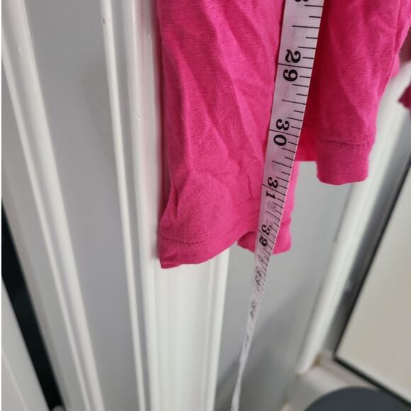 Lane Bryant Pink Short Sleeve Stretchy Open Front Cardigan - 14/16 - Picture 5 of 5